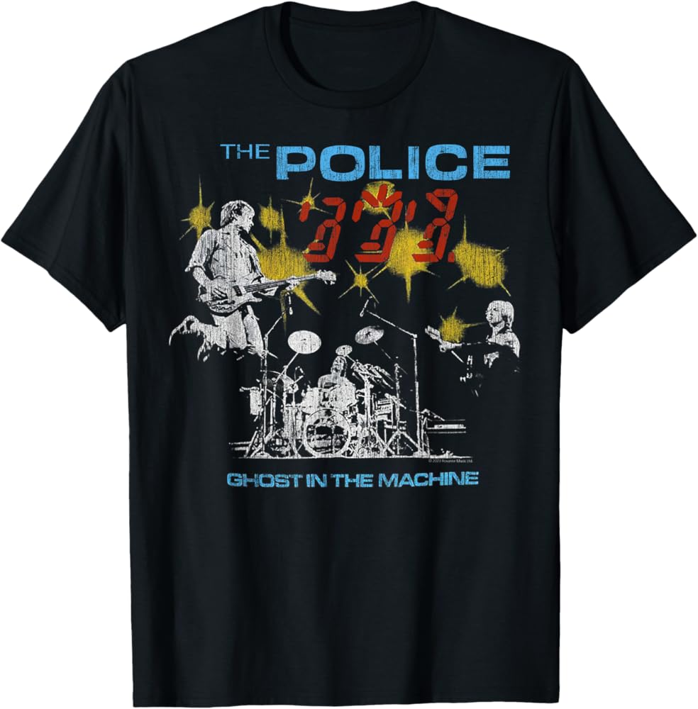 Amazon | The Police Rock Music Band Ghost In The Machine T